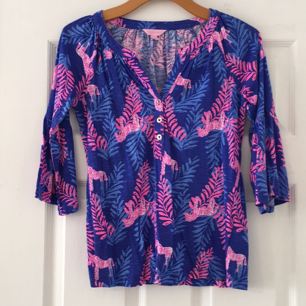 New Lilly Pulitzer Bell Sleeve Blouse